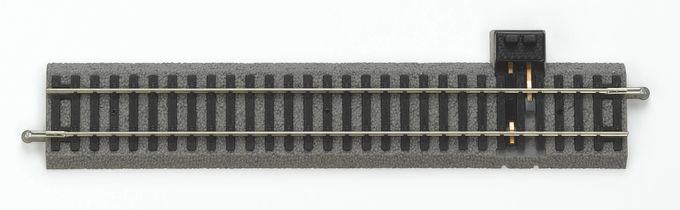 Piko A-Rails Recht voor aansluitclip 231mm met bedding H0