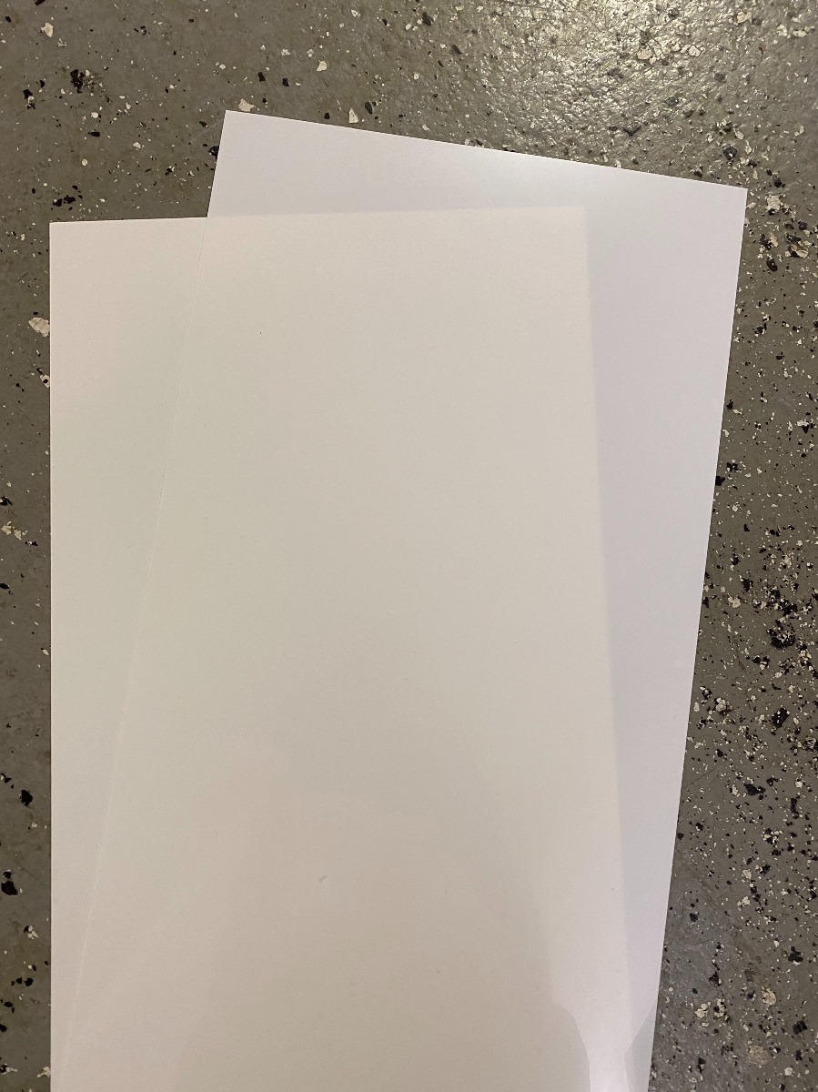 Polystyrol Plaat 1.0x250x500mm