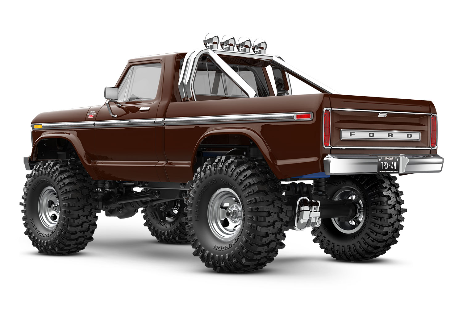 Traxxas TRX-4M High Trail Ford F-150 Ranger XLT Truck 4WD Electric Scale and Trail Crawler with TQ 1/18 Brown