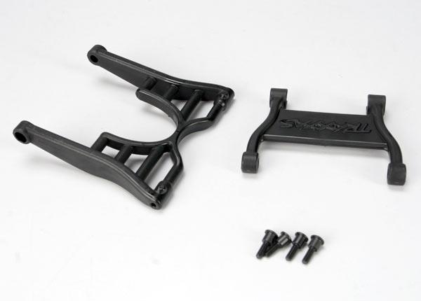 Traxxas Wheelie bar arm (1)/ connector (1)/ 3x12 SS (hex drive) (4)