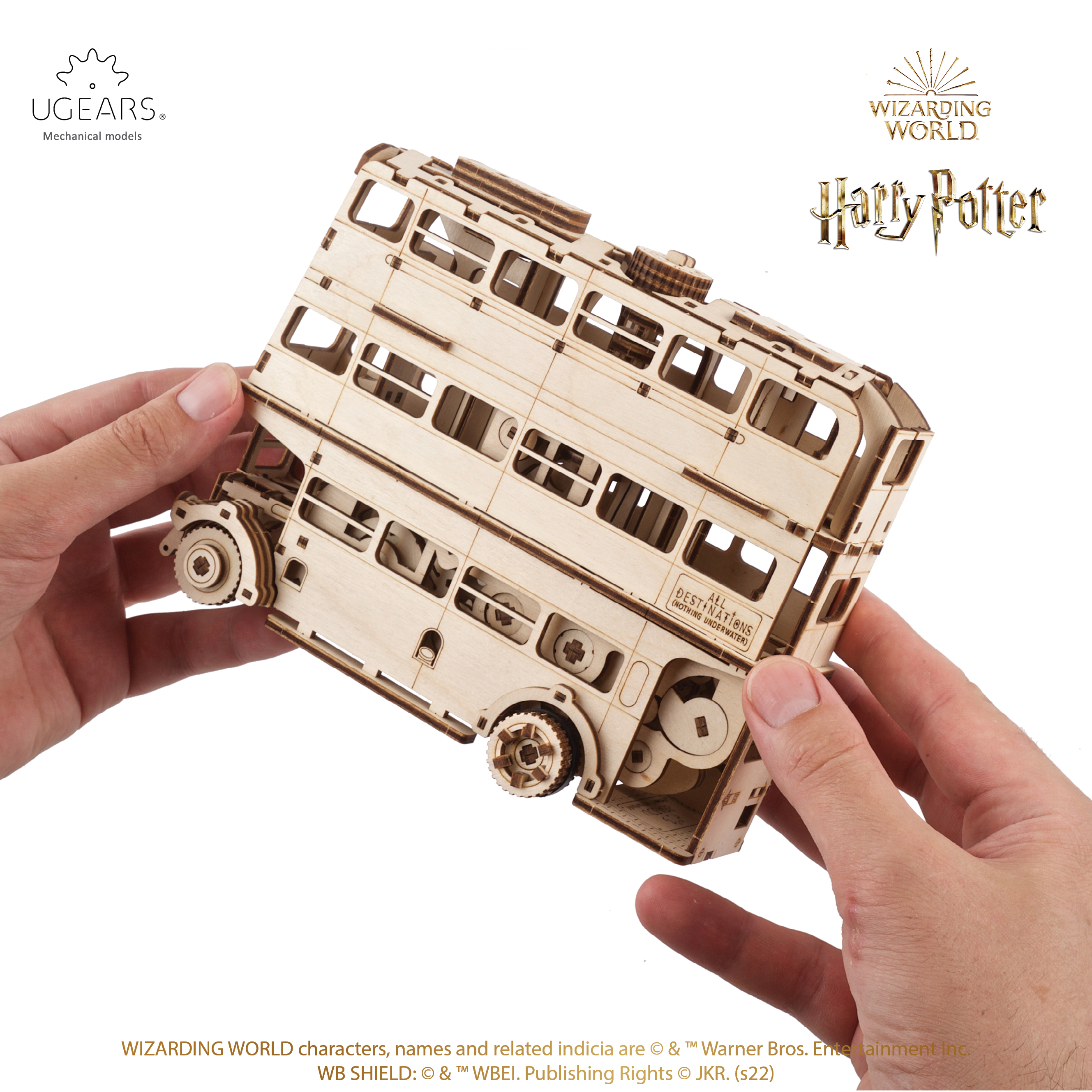 U-Gears Knight Bus Harry Potter mechanisch houten bouwpakket