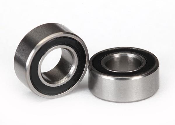 Traxxas Ball bearings black rubber sealed (5x10x4mm) (2)