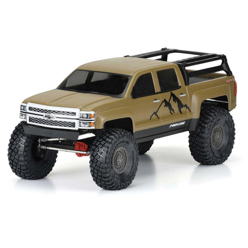 Proline 2015 Chevrolet Silverado Clear Body for 13.9" (353mm) WB Crawlers 1/10