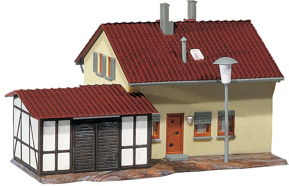 Faller Kolonistenhuis met aanbouw H0