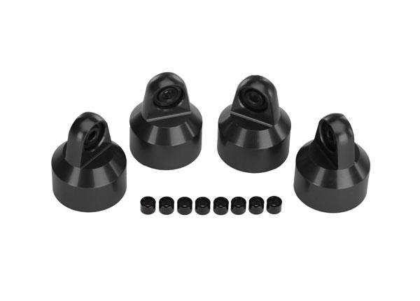 Traxxas Shock caps GTX shocks/ springaluminum (Hard) (4) spacers(8)