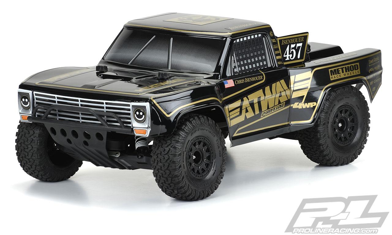 Proline Pre-Cut 1967 Ford F-100 Race Truck Heatwave Edition Tough-Color (Black) Body for Slash 2wd Slash 4x4 (with extended body mounts) 1/10