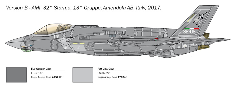Italeri F-35 A LIGHTNING II CTOL version 1/72