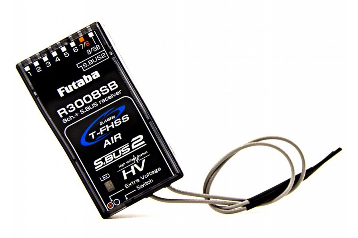 Futaba T10J 10 kanaals 2.4GHz T-FHSS Air Afstandsbediening + R3008SB Ontvanger MODE 2 (No Batt./No Charger)