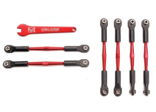 Traxxas Turnbuckles aluminum (red-anodized) camber links 58mm (4)