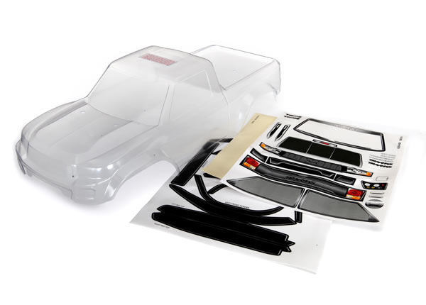Traxxas Body, TRX-4® Sport (clear, trimmed, requires painting)/ window masks/ decal sheet
