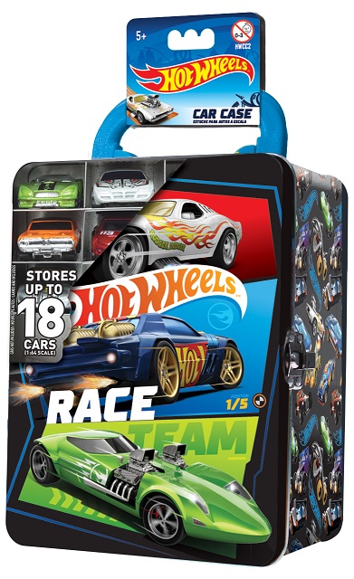 Hot Wheels Metal Car Case which will hold 18 cars (Various designs & Colours available)