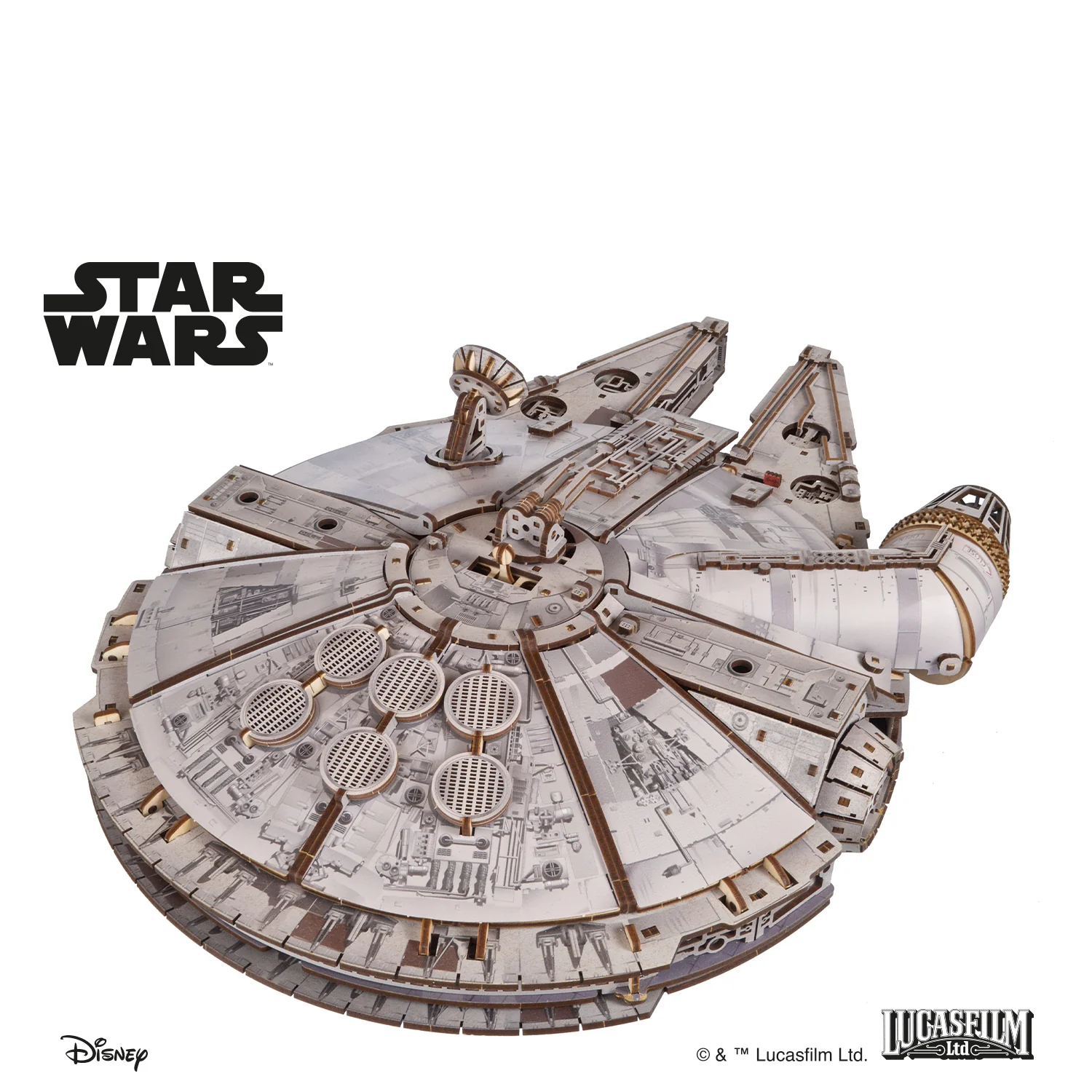 U-Gears Millennium Falcon Star Wars mechanisch houten bouwpakket