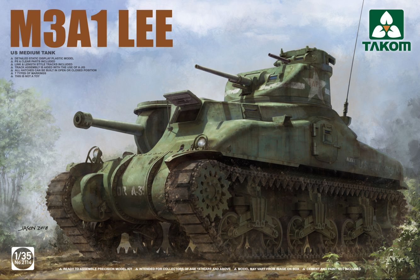 Takom U.S. Medium Tank M3A1 LEE 1/35