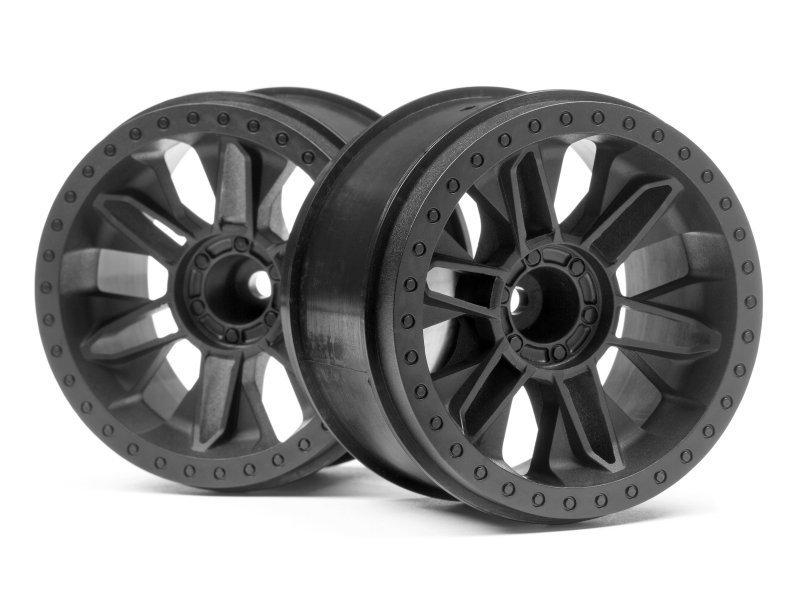 HPI 6-Shot ST Wheel Black (2)