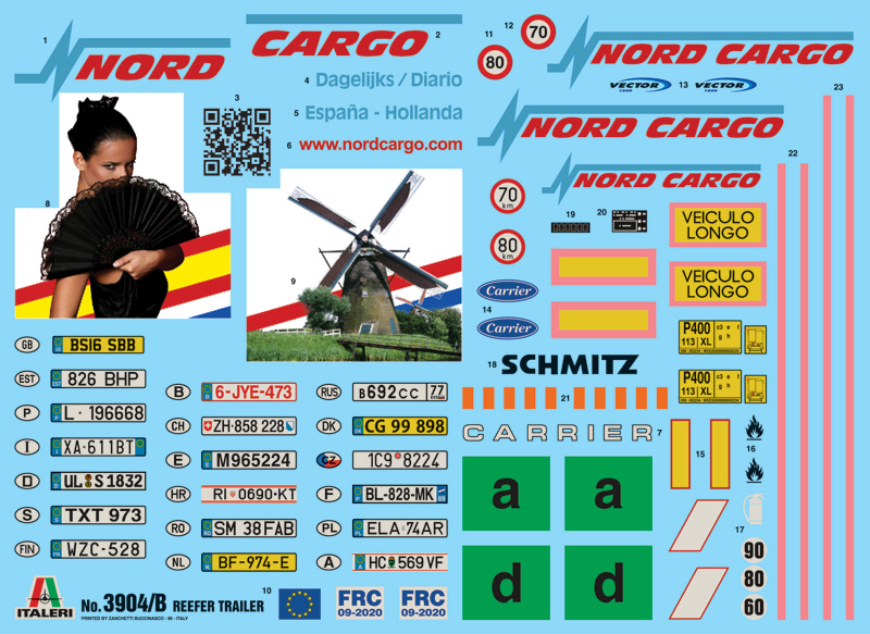 Italeri Reefer trailer 1/24