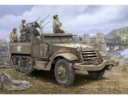 Trumpeter M16 Multiple-Gun Motor Carriage Half Track 1/16