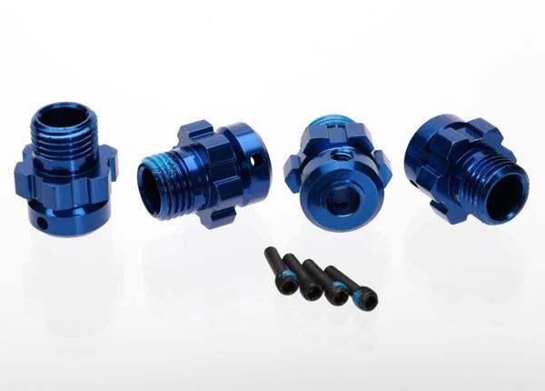 Traxxas Wheel hub splined 17mm 6061-T6 aluminum (blue-anodized)
