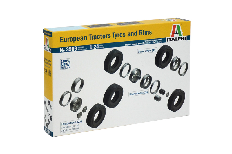 Italeri European Tractors Tyres And Rims 1/24