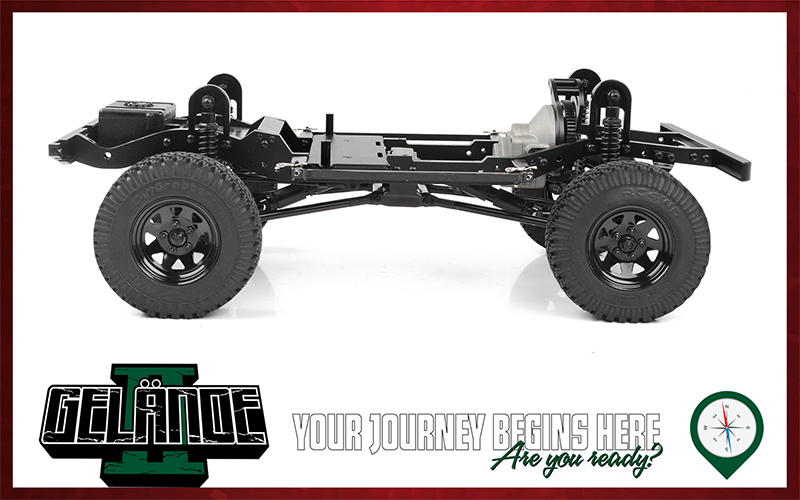 RC4WD Gelande II Truck Kit with 2015 Land Rover Defender D90 Body Set 1/10