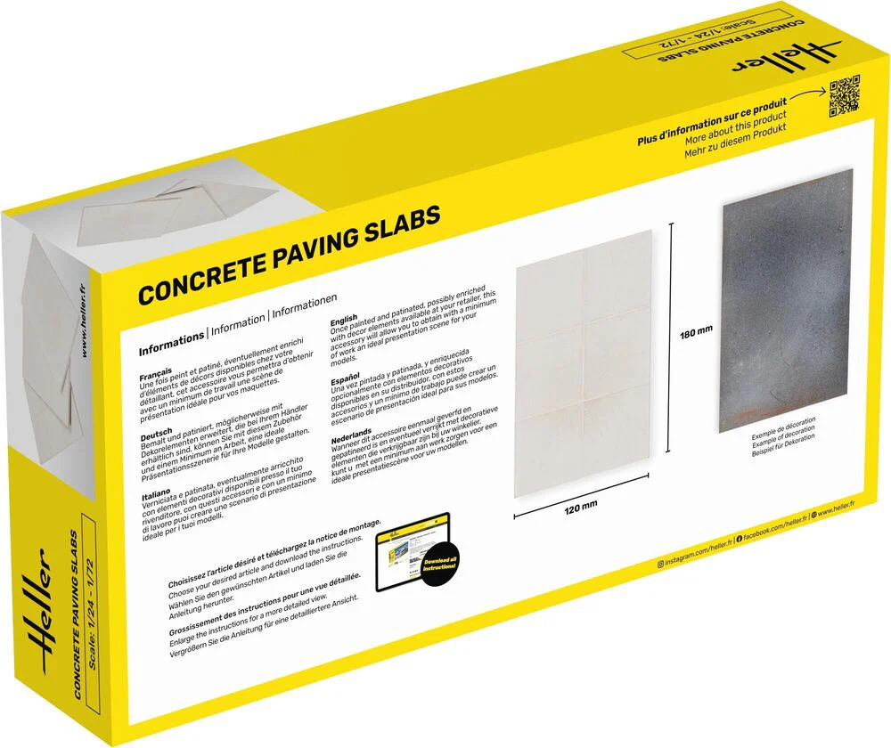 Heller Concrete Paving Slabs 1/24 - 1/72