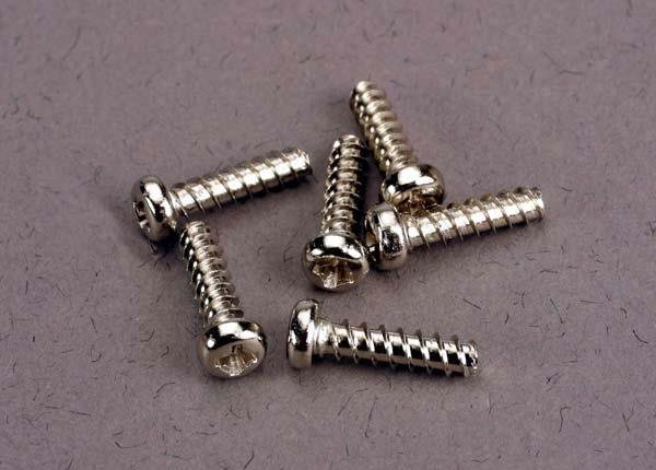 Traxxas Screws 2.6x10mm roundhead self-tapping (6)