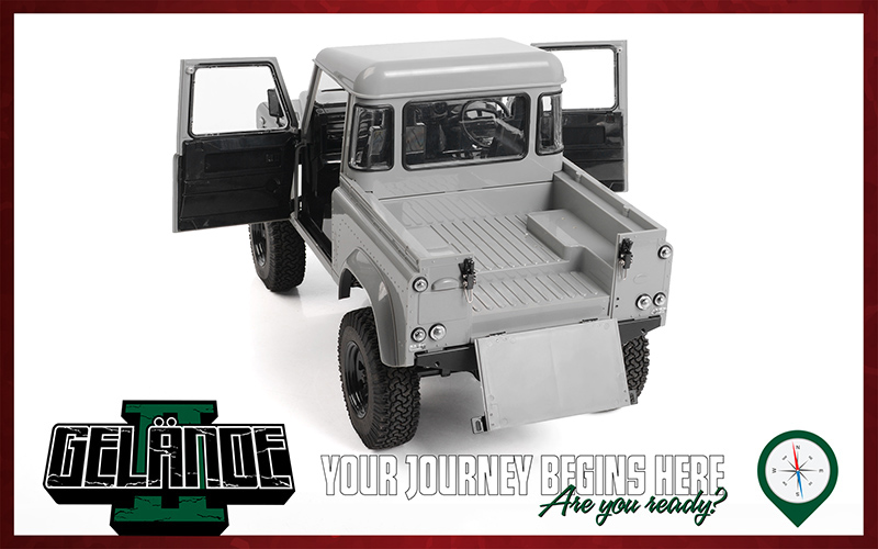 RC4WD Gelande II Truck Kit with 2015 Land Rover Defender D90 Body Set 1/10