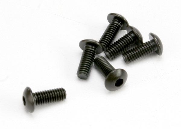 Traxxas Screws 4x10mm button-head machine (hex drive) (6)