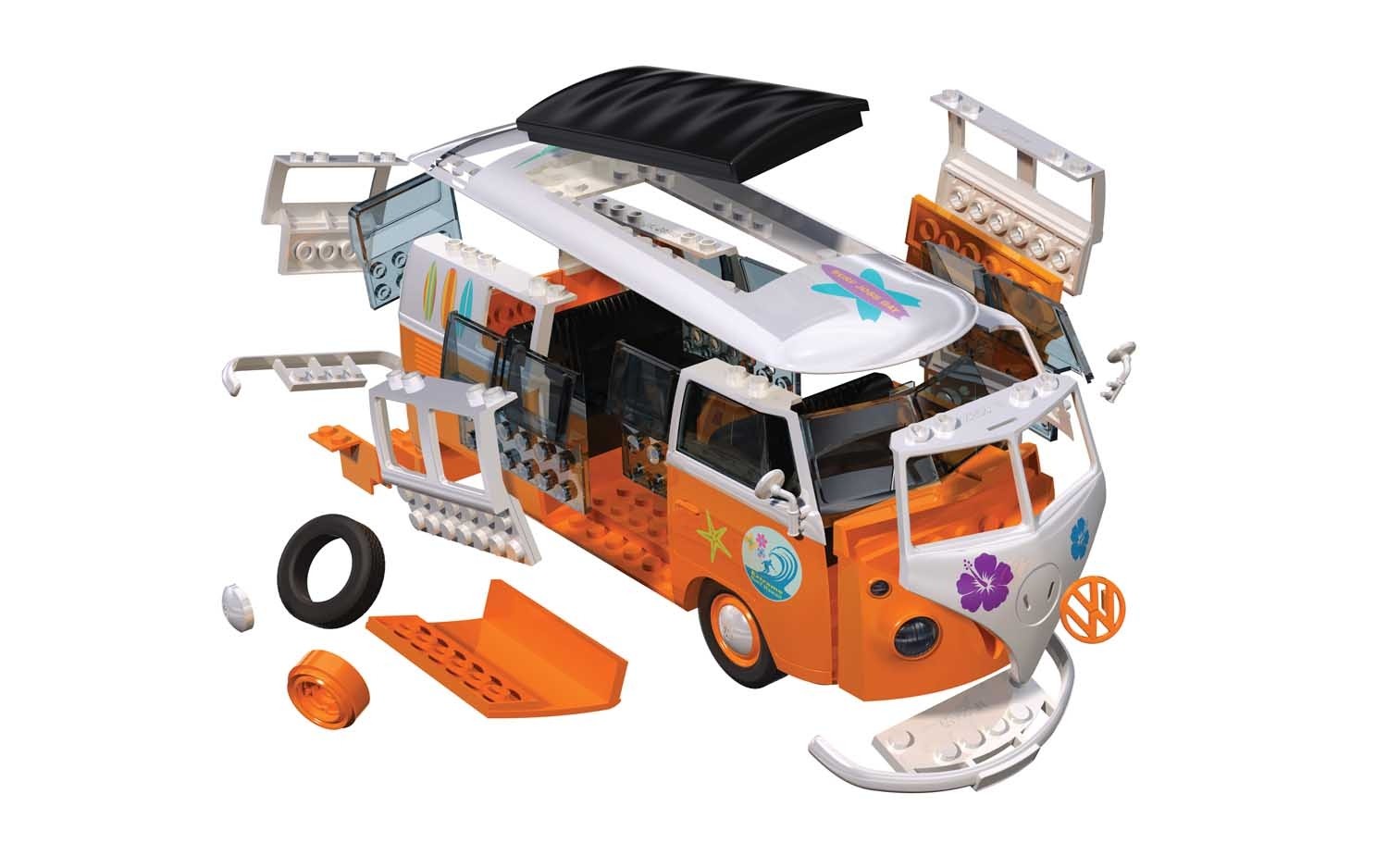 AirFix Quickbuild 'Surfin' Volkswagen Camper Van Kit