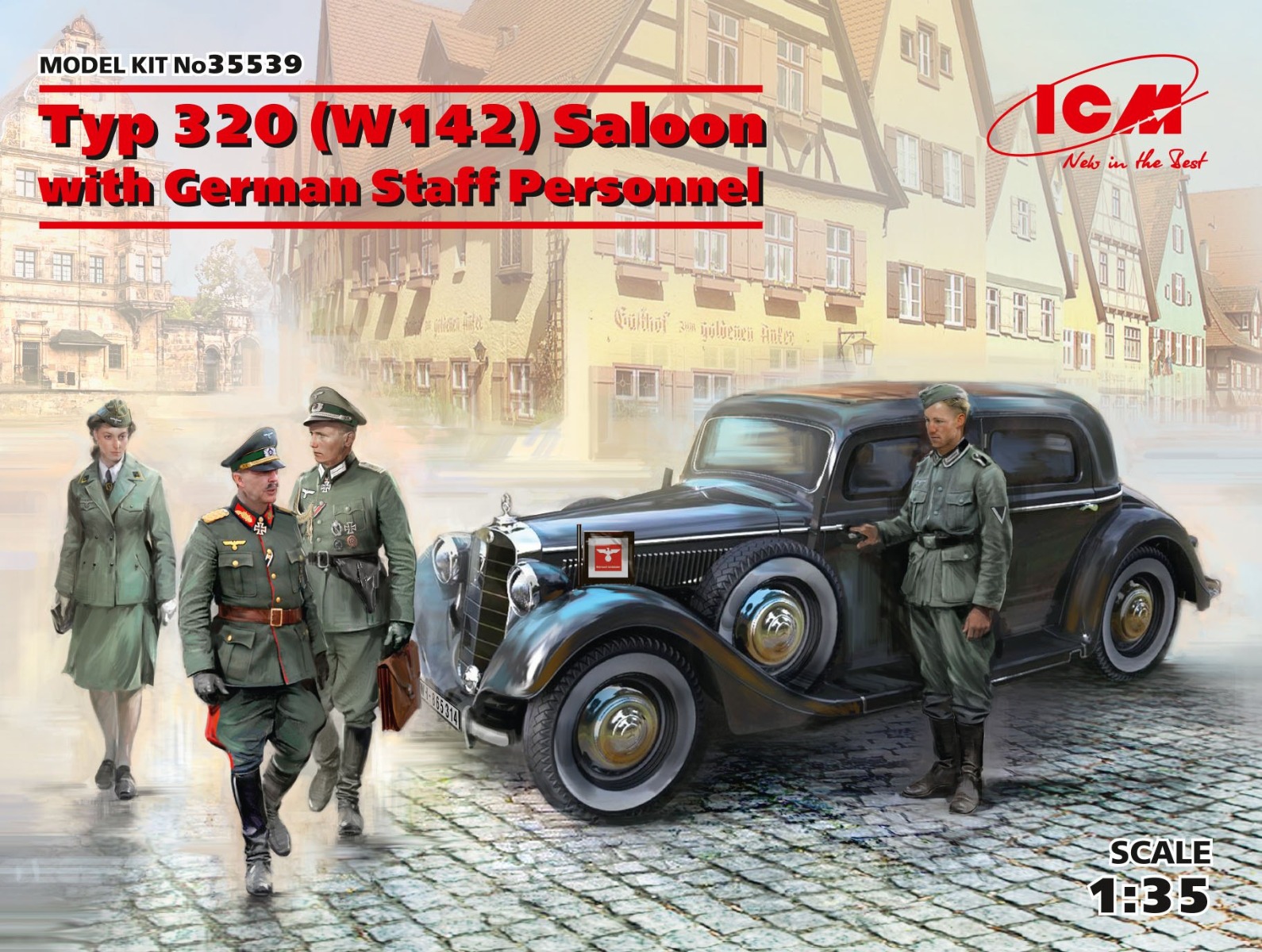 ICM Type 320 (W142) Saloon with German Staff Personnel 1/35