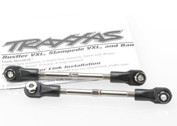 Traxxas Turnbuckles, toe link, 59mm (78mm center to center) (2) (assembled with rod ends and hollow balls)