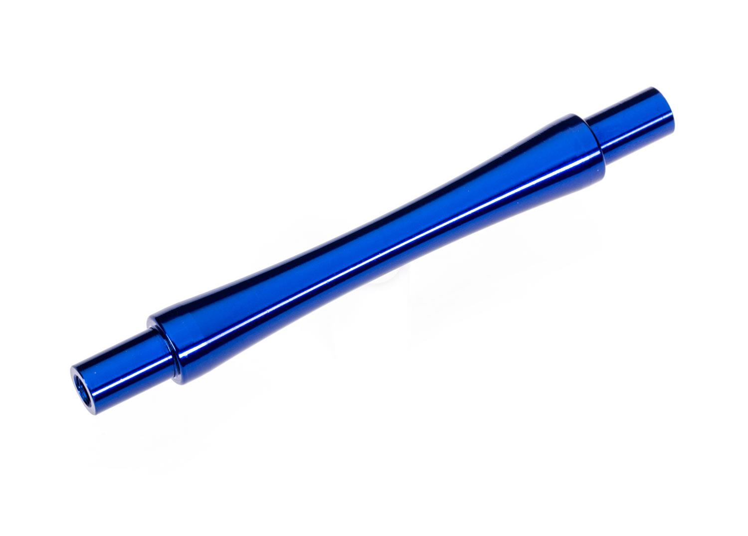 Traxxas Axle wheelie bar 6061-T6 aluminum (blue-anodized) (1)/ 3x12 BCS (with threadlock) (2)