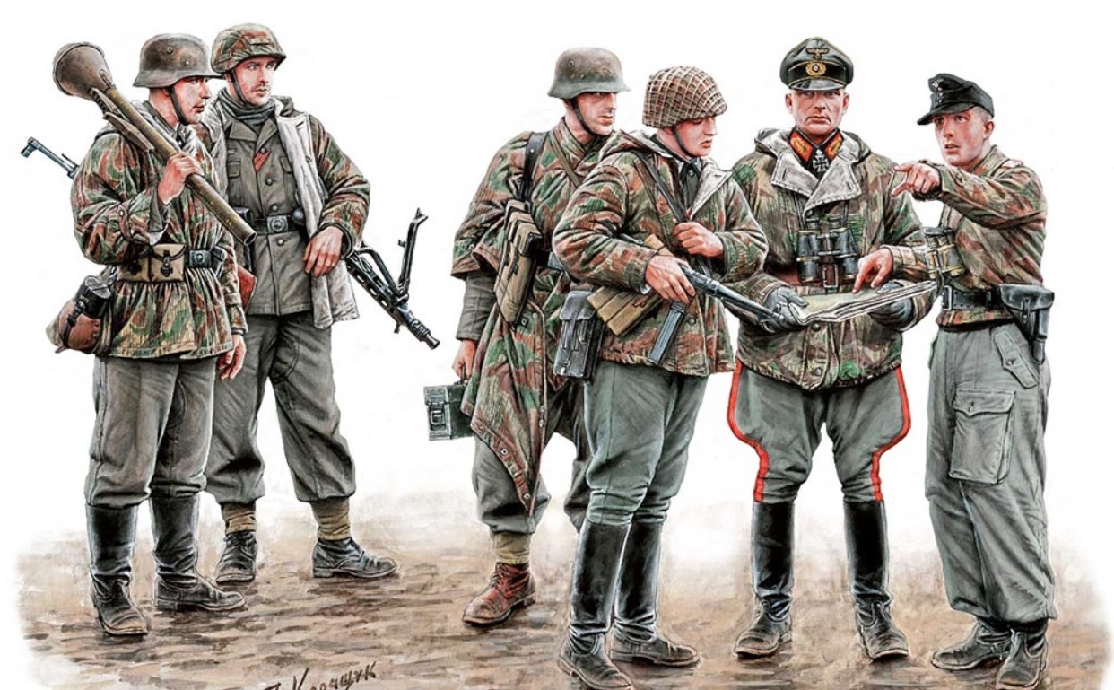 Master Box LTD German Military Men, 1945 Let's stop them here! 1/35