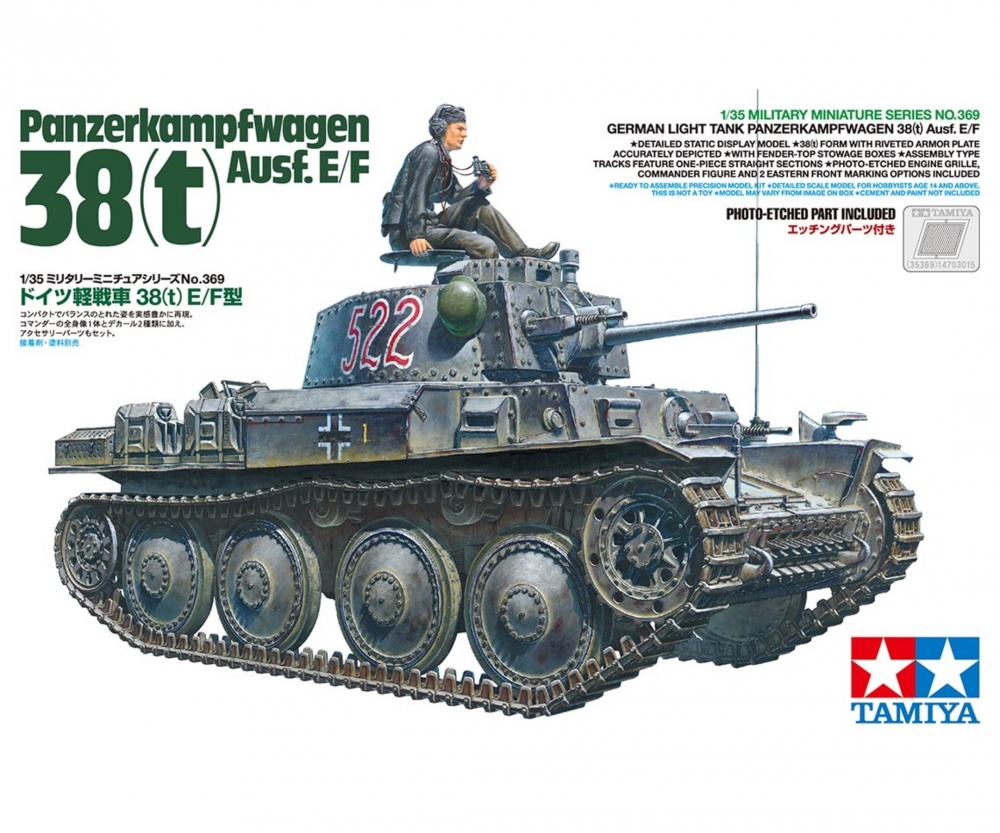 Tamiya Panzerkampfwagern 38(t) Ausf.E/F 1/35