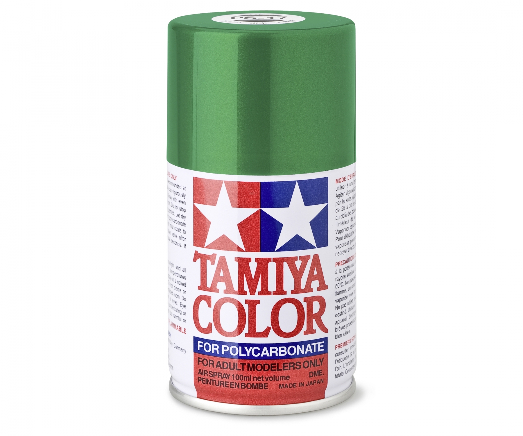 PS17 Spray Metallic Green brillant 100ml Tamiya
