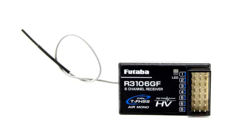 Futaba R3106GF 2.4GHz T-FHSS System 6-kanaals Air Ontvanger