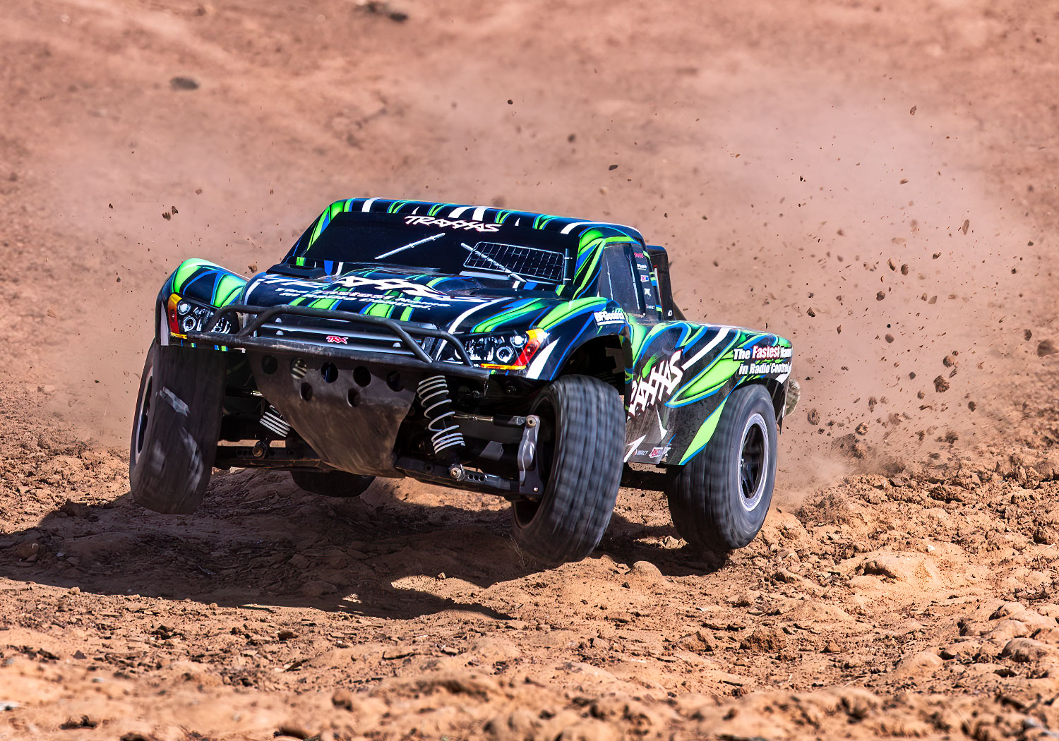 Traxxas Slash 4x4 VXL 2.4GHz TQi TSM RTR Short Course Truck Clipless HD GREEN