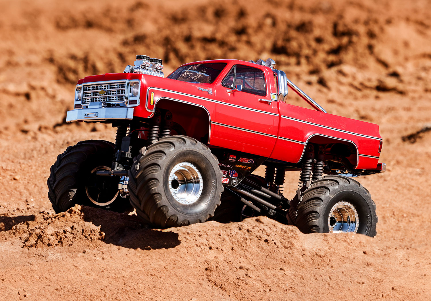 Traxxas TRX-4MT Chevrolet K10 Monster Truck 4WD Electric with TQ 1/18 Red