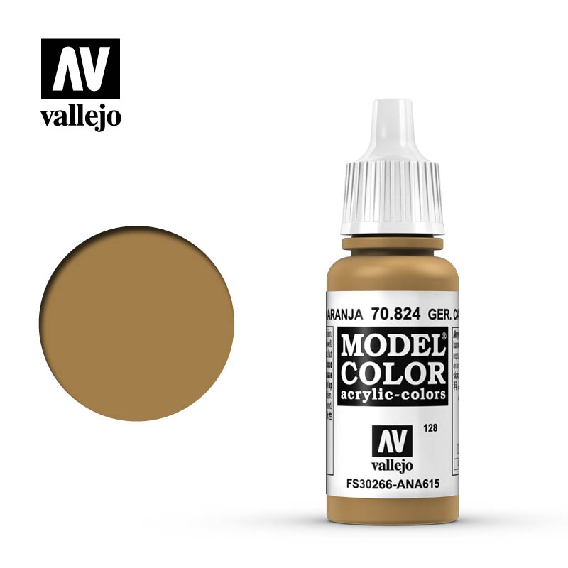 70824 Vallejo German Camo Orange Ochre Model Color 17ml