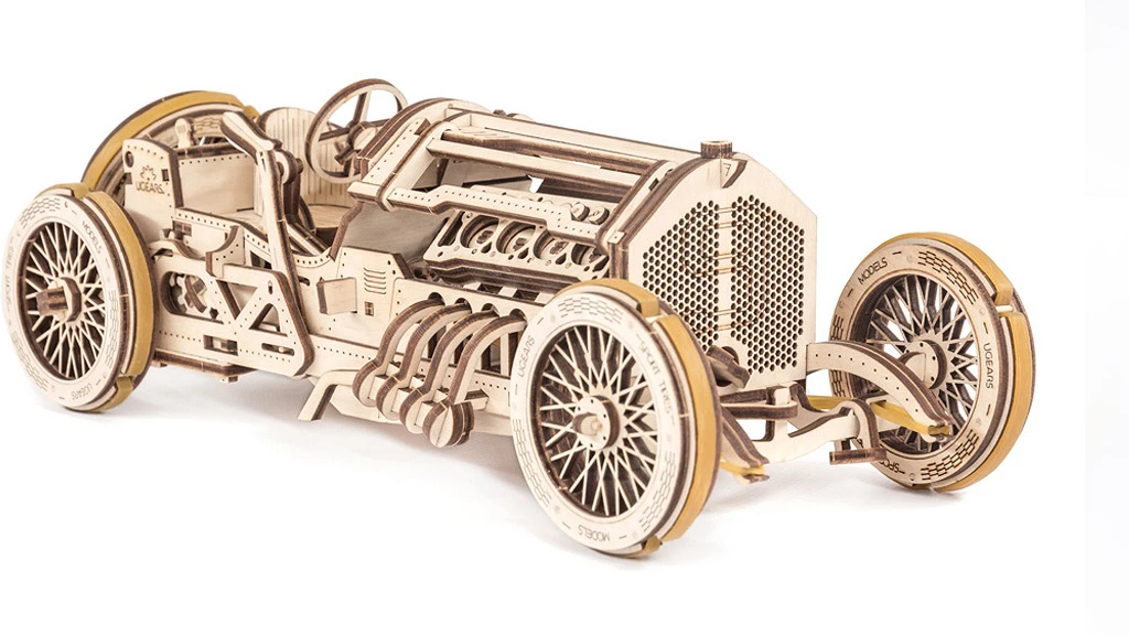 U-Gears U-9 Grand Prix Car Model  mechanisch houten bouwpakket