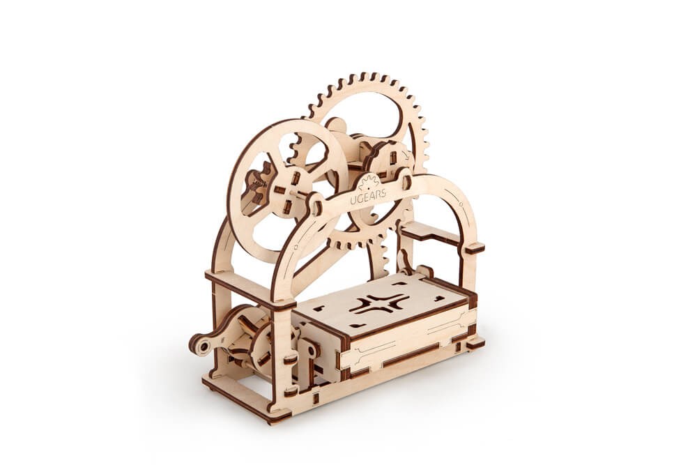U-Gears Visitekaartjes Houder / Mechanische Etui houten bouwpakket