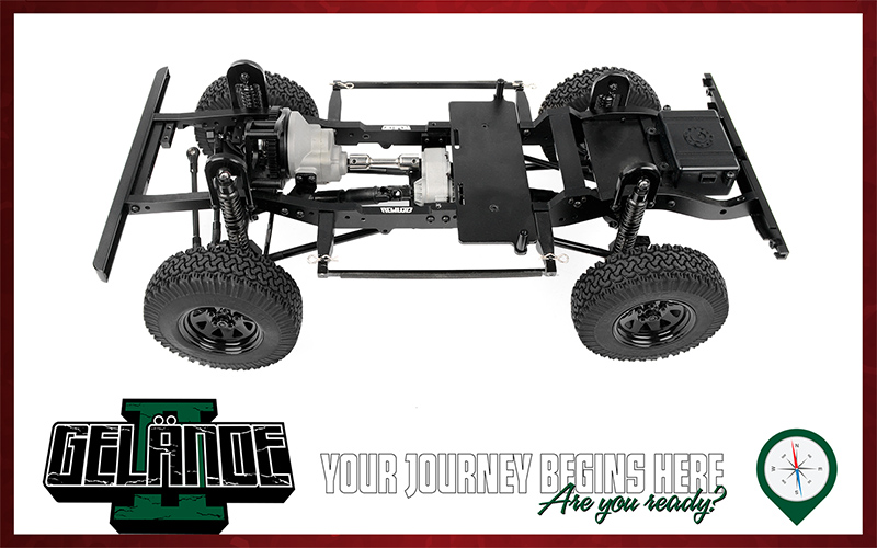 RC4WD Gelande II Truck Kit with 2015 Land Rover Defender D90 Body Set 1/10