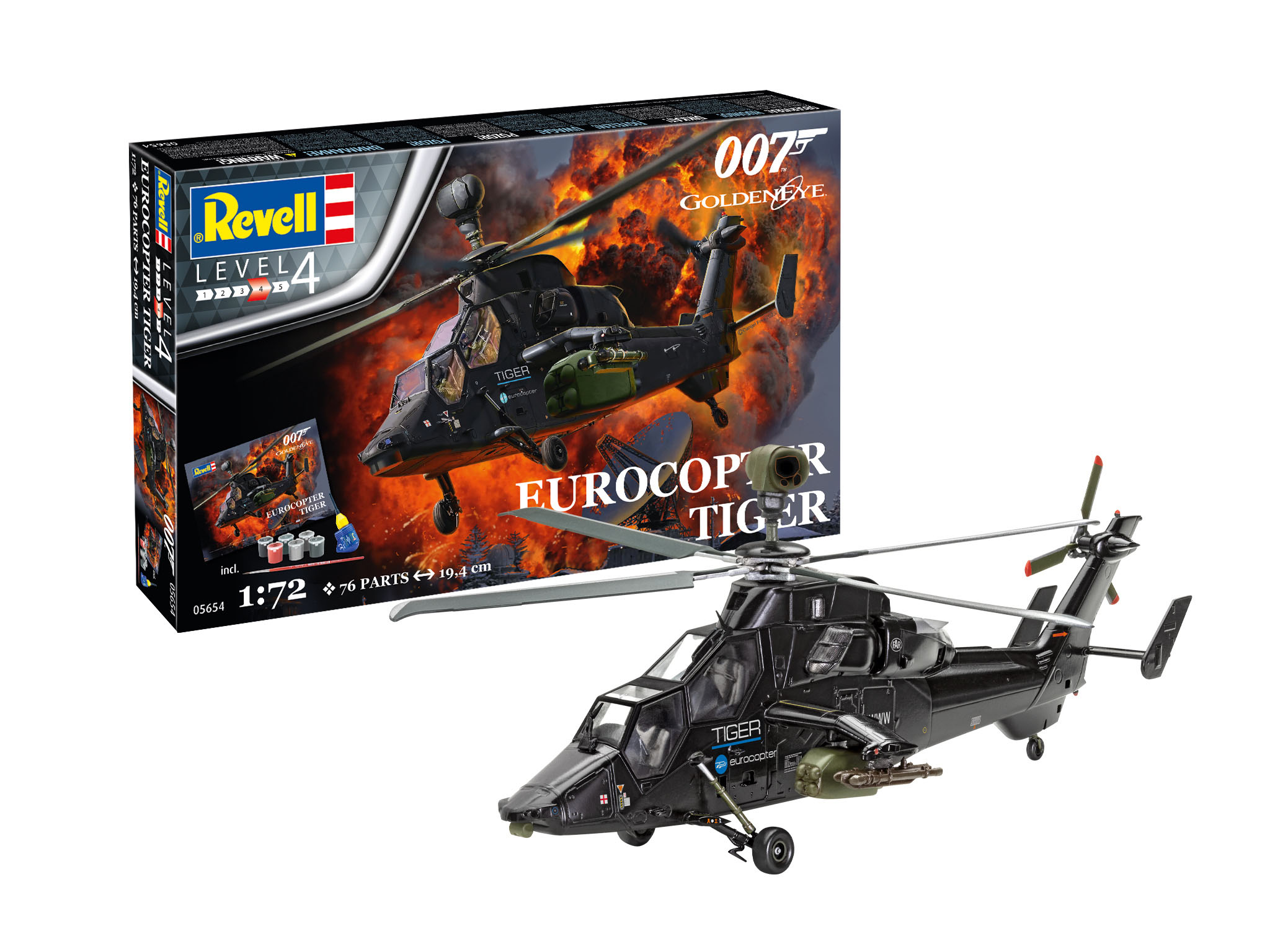 Revell Geschenkset Eurocopter Tiger (James Bond 007) "GoldenEye" 1/72