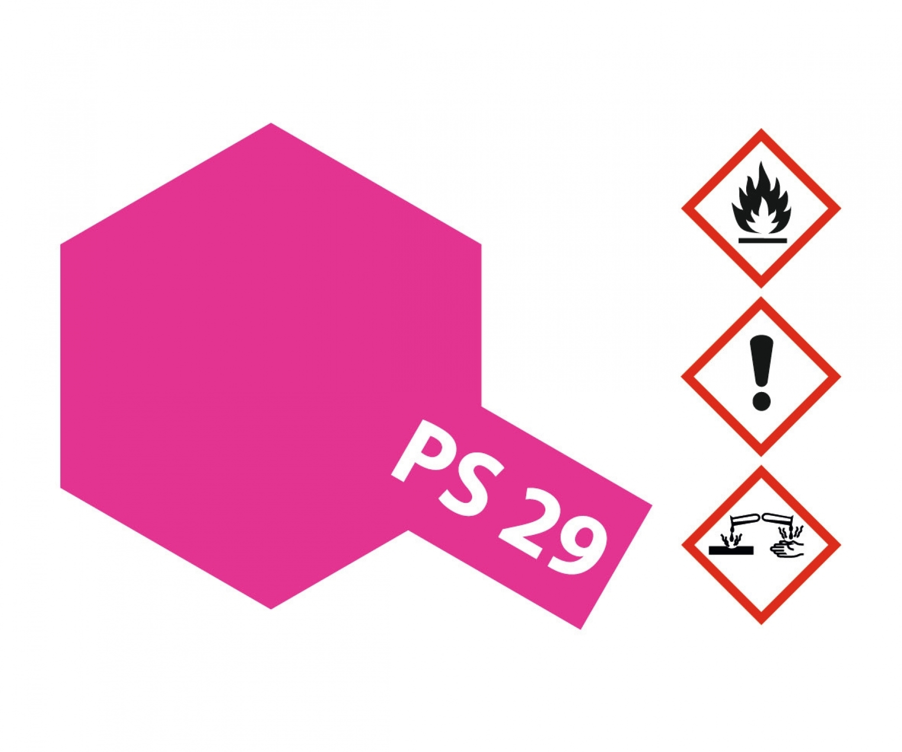 PS29 Spray Fluorescent Pink brillant 100ml Tamiya