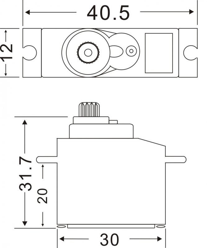 Master DS3012 MG Digital Servo