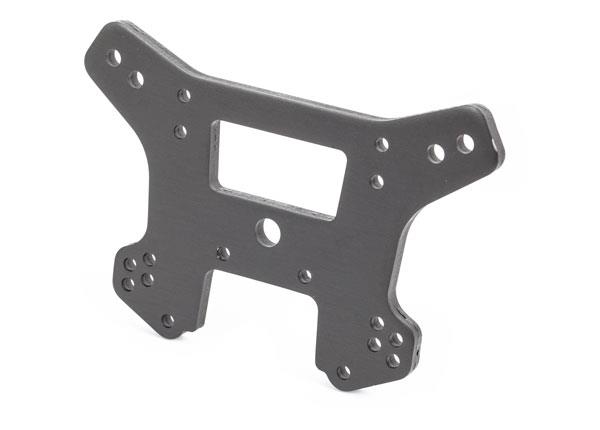 Traxxas Shock tower front 6061-T6 aluminum (gray-anodized)