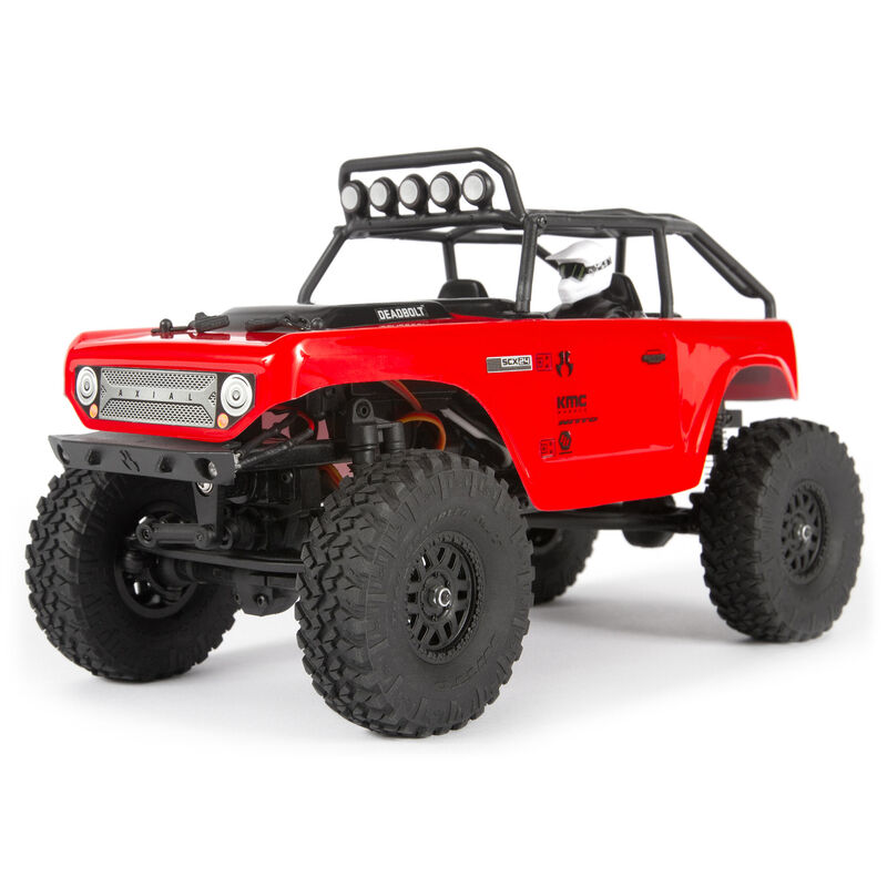 Axial SCX24 Deadbolt 4WD Brushed Rock Crawler RTR 1/24 Red