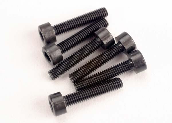 Traxxas Screws, 3x15mm cap-head machine (hex drive) (6)