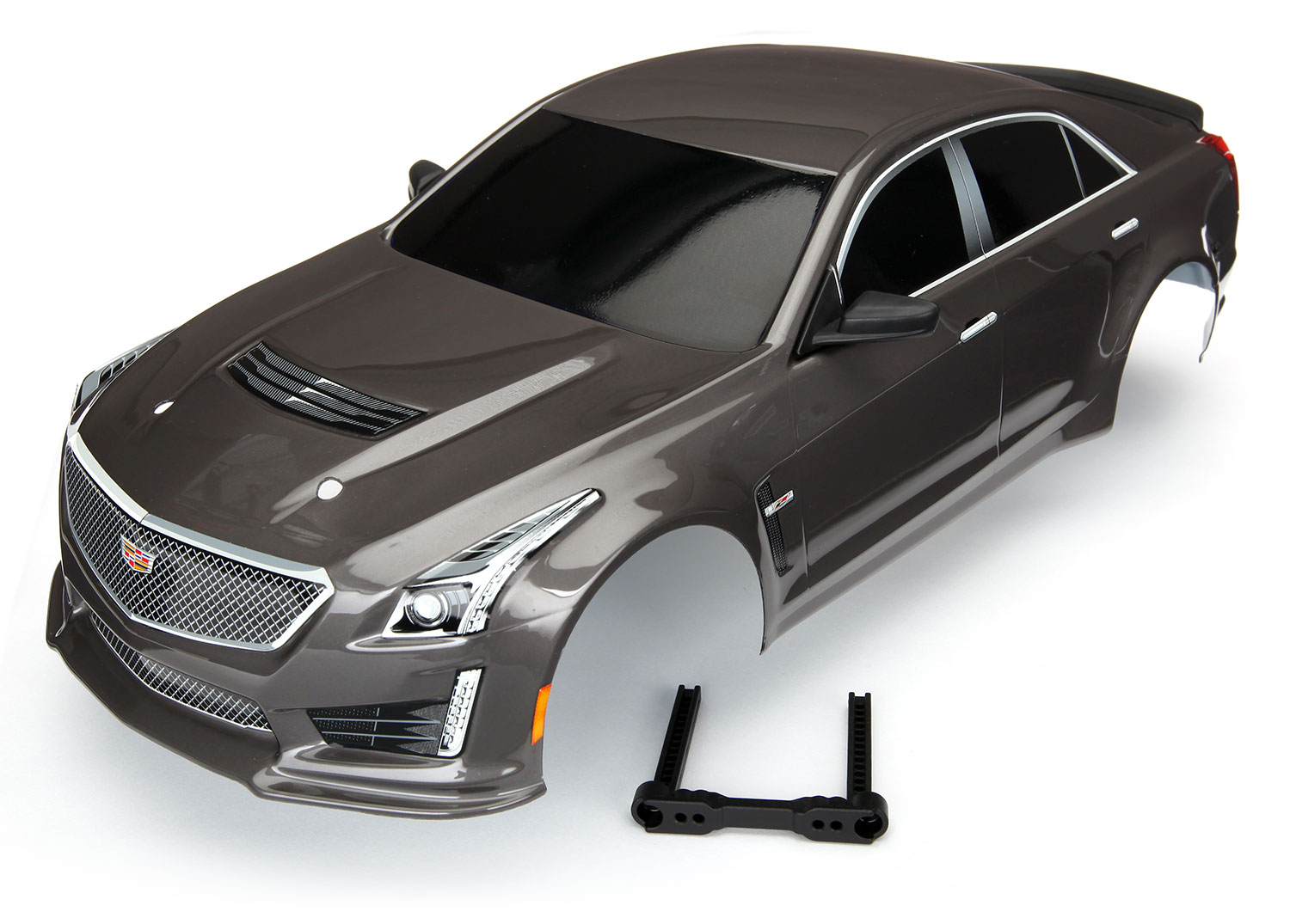Traxxas Body Cadillac CTS-V silver (painted decals applied)