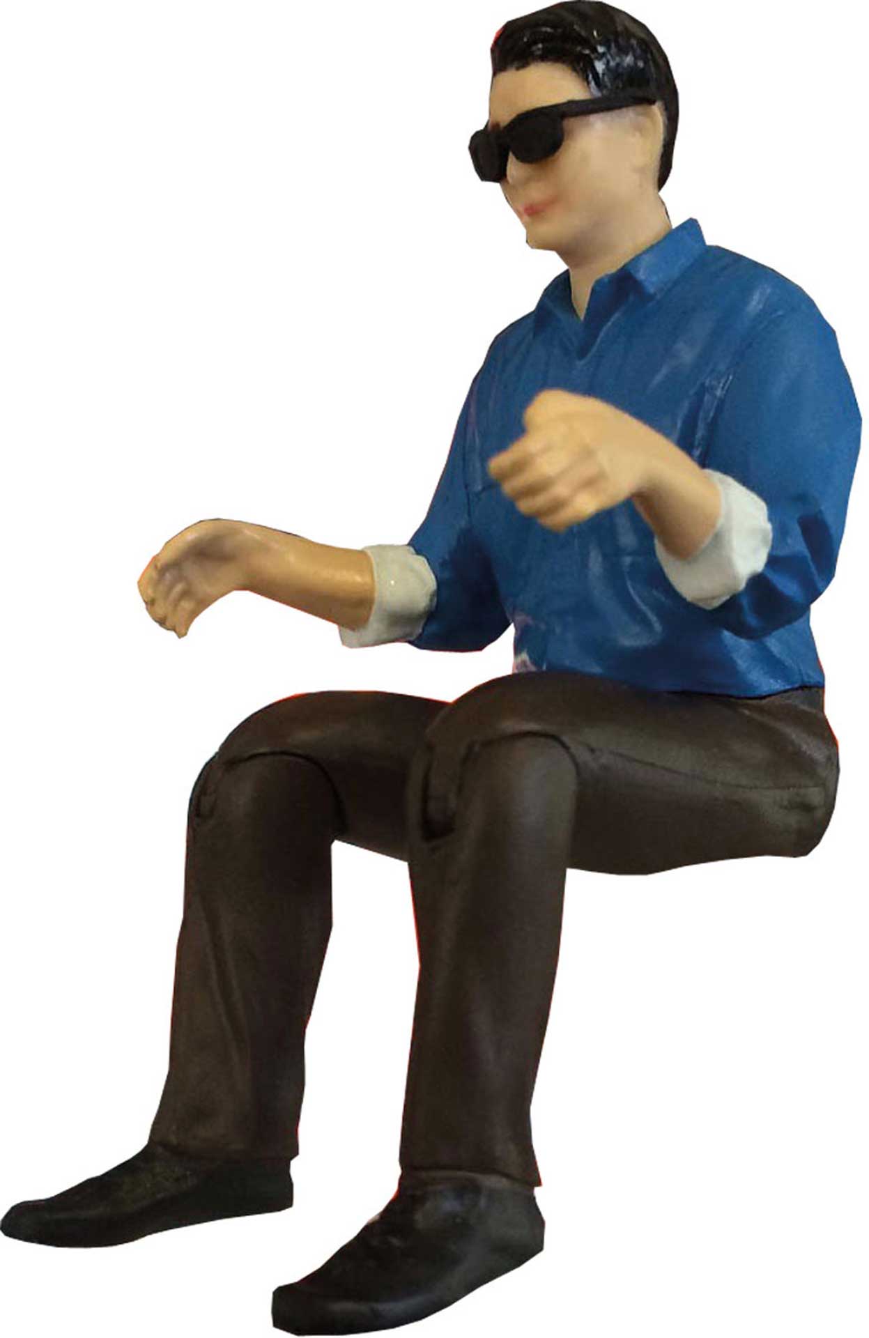 Robbe Truck-Driver Male Figure with Sunglasses  for 1/14 Trucks