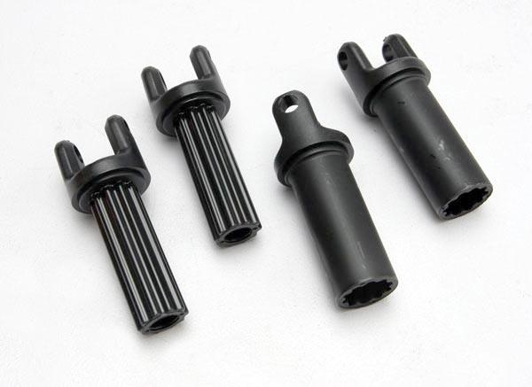 Traxxas Half shafts, center (internal splined (2)/ external splined (2)) (plastic parts only)